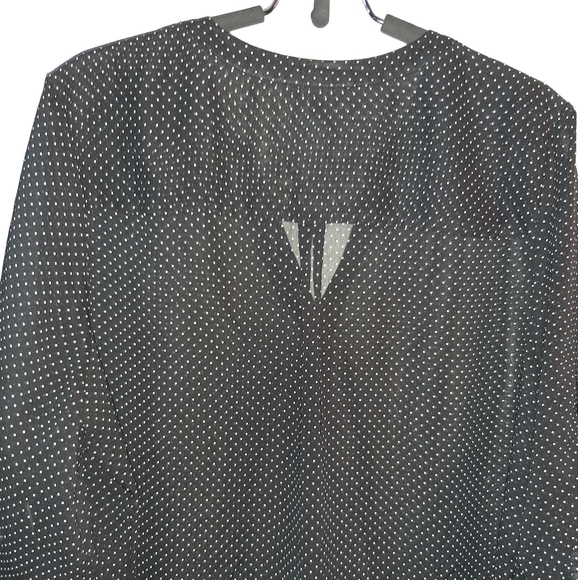 Oversized, Sheer polka dot blouse - Picture 5 of 7